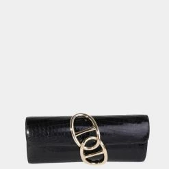 Hermes Bleu Indigo Crocodile Niloticus Egee Clutch PBHW For Women