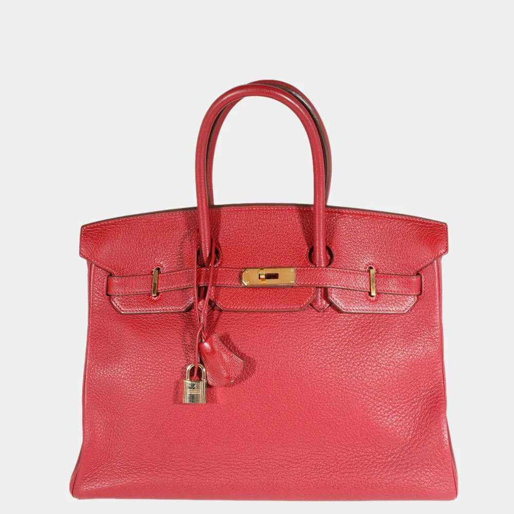 Hermes Rouge Grenat Clèmence Birkin 35 GHW For Women 3 Hermes Rouge Grenat Clèmence Birkin 35 GHW For Women