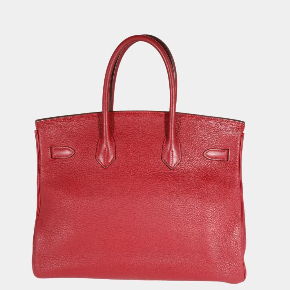 Hermes Rouge Grenat Clèmence Birkin 35 GHW For Women 5 Hermes Rouge Grenat Clèmence Birkin 35 GHW For Women - Image 3