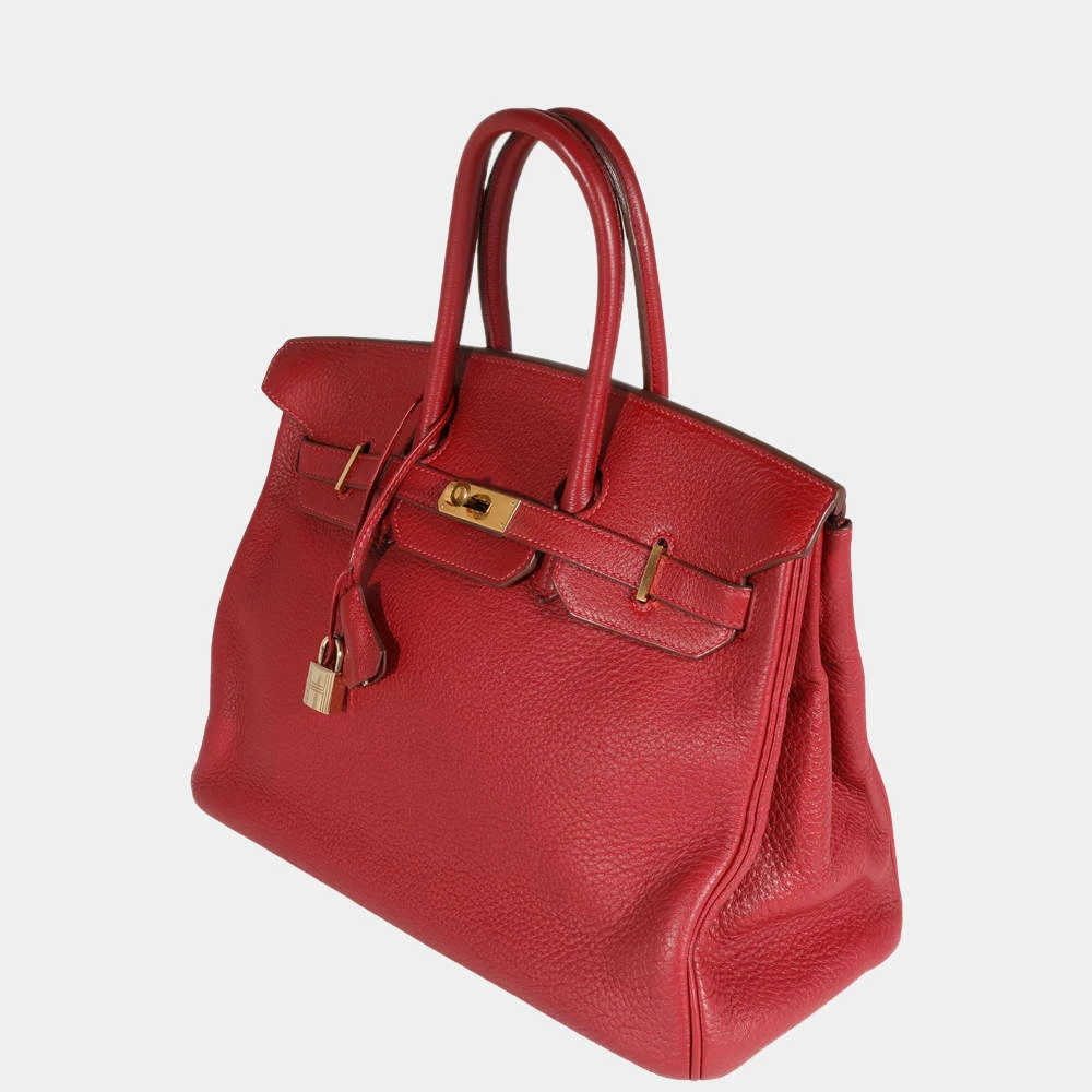 Hermes Rouge Grenat Clèmence Birkin 35 GHW For Women 4 Hermes Rouge Grenat Clèmence Birkin 35 GHW For Women - Image 2