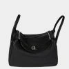 Hermes Black Clémence Lindy 30 PHW For Women -Deals Hermes Store luxury women hermes used handbags p645954 002