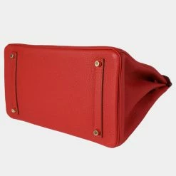 Hermes Geranium Togo Birkin 35 GHW For Women -Deals Hermes Store luxury women hermes used handbags p645957 007