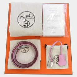 Hermes Pink Swift Leather Palladium Hardware Kelly 25 Retourne Bag For Women -Deals Hermes Store luxury women hermes used handbags p646235 002