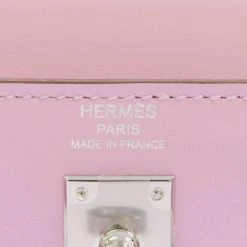 Hermes Pink Swift Leather Palladium Hardware Kelly 25 Retourne Bag For Women -Deals Hermes Store luxury women hermes used handbags p646235 008