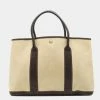 Hermes Garden Party PM Tote Bag Handbag Twarash Negonda Leather Beige Dark Brown T Engraved For Women -Deals Hermes Store luxury women hermes used handbags p646681 002