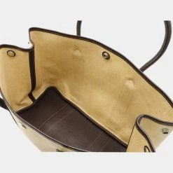 Hermes Garden Party PM Tote Bag Handbag Twarash Negonda Leather Beige Dark Brown T Engraved For Women -Deals Hermes Store luxury women hermes used handbags p646681 006