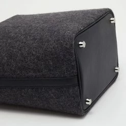 Hermes Grey/Noir Felt And Swift Leather Picotin Lock 18 Bag For Women -Deals Hermes Store luxury women hermes used handbags p647446 004