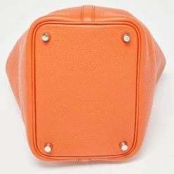 Hermes Cuivre Clemence Leather Picotin Lock 18 Bag For Women -Deals Hermes Store luxury women hermes used handbags p647786 004