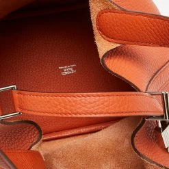 Hermes Cuivre Clemence Leather Picotin Lock 18 Bag For Women -Deals Hermes Store luxury women hermes used handbags p647786 005