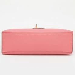 Hermes Rose Lipstick Swift Leather Gold Hardware Kelly Pochette For Women -Deals Hermes Store luxury women hermes used handbags p648340 004