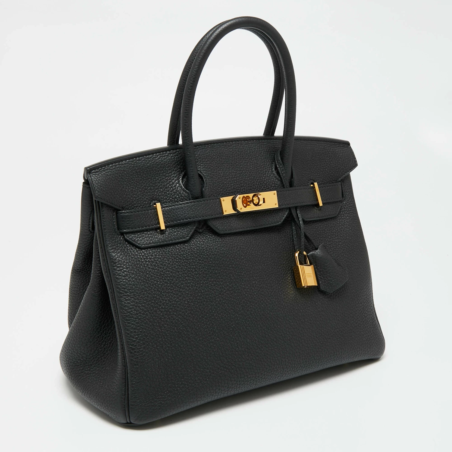 Hermes Black Togo Leather Gold Finish Birkin 30 Bag For Women 5 Hermes Black Togo Leather Gold Finish Birkin 30 Bag For Women - Image 3