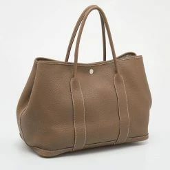 Hermes Etoupe Grey Negonda Leather Garden Party 36 Bag For Women -Deals Hermes Store luxury women hermes used handbags p649190 002