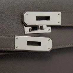 Hermes Etain Evercolor Leather Kelly Depeches 25 Pouch For Women -Deals Hermes Store luxury women hermes used handbags p649563 001