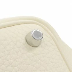 Hermes White Taurillon Clemence Leather Picotin Lock PM Top Handle Bag For Women -Deals Hermes Store luxury women hermes used handbags p649692 007