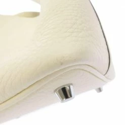 Hermes White Taurillon Clemence Leather Picotin Lock PM Top Handle Bag For Women -Deals Hermes Store luxury women hermes used handbags p649692 012