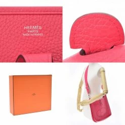 Hermes Pink Taurillon Clemence Leather Evelyn III PM Shoulder Bag For Women -Deals Hermes Store luxury women hermes used handbags p649932 002