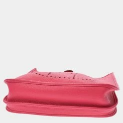 Hermes Pink Taurillon Clemence Leather Evelyn III PM Shoulder Bag For Women -Deals Hermes Store luxury women hermes used handbags p649932 007