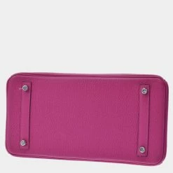 Hermes Purple Veau Crispe Togo Leather Palladium Hardware Birkin 30 Bag For Women -Deals Hermes Store luxury women hermes used handbags p649933 023