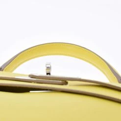 Hermes Yellow Evercolor Leather Palladium Hardware Kelly Retourne 32 Bag For Women -Deals Hermes Store luxury women hermes used handbags p649943 004