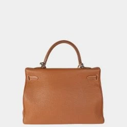 Hermes Gold Togo Retourne Kelly 35 PHW For Women -Deals Hermes Store luxury women hermes used handbags p650097 001
