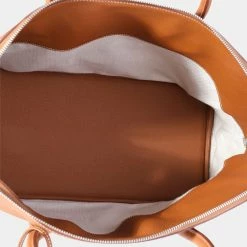 Hermes Gold Togo Shark Bolide 45 PHW For Women -Deals Hermes Store luxury women hermes used handbags p650103 005