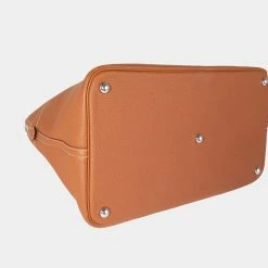 Hermes Gold Togo Shark Bolide 45 PHW For Women -Deals Hermes Store luxury women hermes used handbags p650103 007