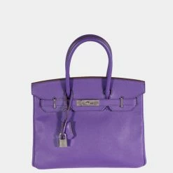 Hermes Crocus Epsom Birkin 30 PHW For Women