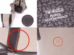 Hermes Beige Brown Canvas Leather Shoulder Bag For Women 14 Hermes Beige Brown Canvas Leather Shoulder Bag For Women -Deals Hermes Store luxury women hermes used handbags p650356 002