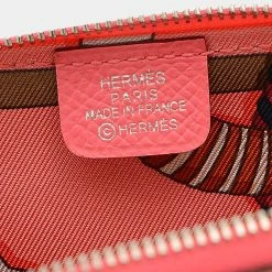 Hermes Azap Mini Coin Case Epson Rose Azare Wallet For Women -Deals Hermes Store luxury women hermes used handbags p650357 005