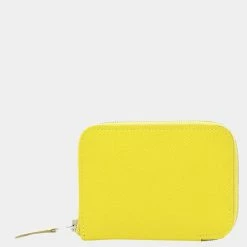 Hermes Azap Mini Coin Case Wallet Epson Lime Y Engraved For Women -Deals Hermes Store luxury women hermes used handbags p650365 005