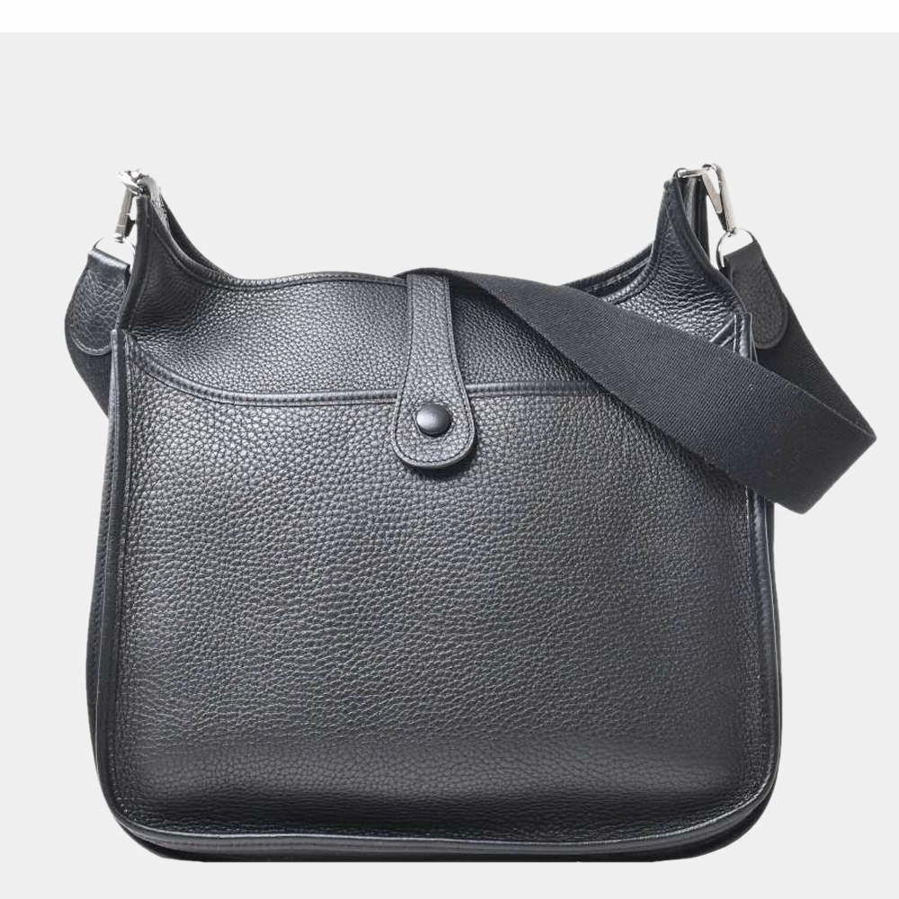 Hermes Togo Evelyne 2 Shoulder Bag Black For Women 4 Hermes Togo Evelyne 2 Shoulder Bag Black For Women - Image 2