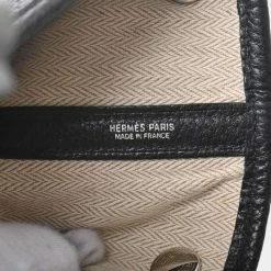 Hermes Negonda Garden PM Tote Bag Black For Women -Deals Hermes Store luxury women hermes used handbags p650387 004