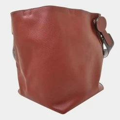 Hermes Evercolor Ricol Drawstring Shoulder Bag Rouge Ash Ankle Brown For Women -Deals Hermes Store luxury women hermes used handbags p650392 001