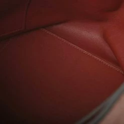 Hermes Evercolor Ricol Drawstring Shoulder Bag Rouge Ash Ankle Brown For Women -Deals Hermes Store luxury women hermes used handbags p650392 007