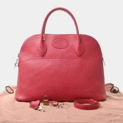Hermes Ardennes Bolide 35 Handbag Red For Women -Deals Hermes Store luxury women hermes used handbags p650398 007