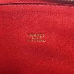 Hermes Ardennes Bolide 35 Handbag Red For Women -Deals Hermes Store luxury women hermes used handbags p650398 009