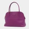Hermes Bolide 27 Swift Anemone Y Engraved Handbag For Women -Deals Hermes Store luxury women hermes used handbags p650418 002