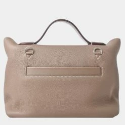 Hermes Taurillon Clemence Van Quatre 29 Shoulder Bag Greige For Women -Deals Hermes Store luxury women hermes used handbags p650425 001