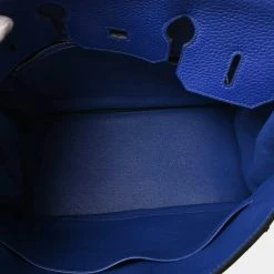 Hermes Taurillon Clemence Birkin 35 Handbag Electric Blue For Women -Deals Hermes Store luxury women hermes used handbags p650428 008