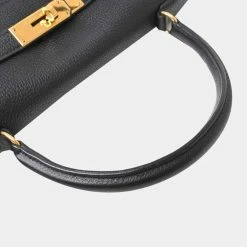 Hermes Togo Kelly 35 Handbag Black For Women -Deals Hermes Store luxury women hermes used handbags p650431 007