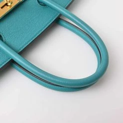 Hermes Vaux Epson Birkin 30 Handbag Emerald For Women -Deals Hermes Store luxury women hermes used handbags p650447 004