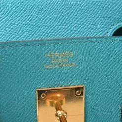 Hermes Vaux Epson Birkin 30 Handbag Emerald For Women -Deals Hermes Store luxury women hermes used handbags p650447 006