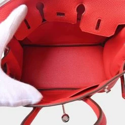 Hermes Togo Birkin 25 Handbag Rouge Coo Red For Women -Deals Hermes Store luxury women hermes used handbags p650449 002