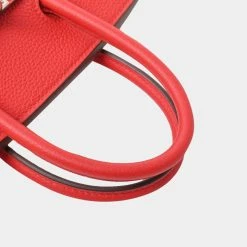 Hermes Togo Birkin 25 Handbag Rouge Coo Red For Women -Deals Hermes Store luxury women hermes used handbags p650449 005
