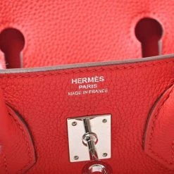 Hermes Togo Birkin 25 Handbag Rouge Coo Red For Women -Deals Hermes Store luxury women hermes used handbags p650449 006