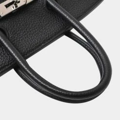 Hermes Taurillon Clemence Birkin 25 Handbag Black For Women -Deals Hermes Store luxury women hermes used handbags p650454 002