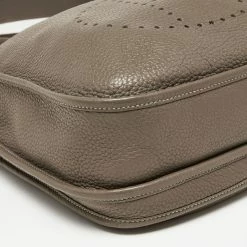 Hermes Etoupe Togo Leather Evelyne III PM Bag For Women -Deals Hermes Store luxury women hermes used handbags p651131 007