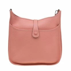 Hermes Peach Evelyne Togo III GM Bag For Women -Deals Hermes Store luxury women hermes used handbags p6517 004