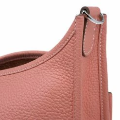 Hermes Peach Evelyne Togo III GM Bag For Women -Deals Hermes Store luxury women hermes used handbags p6517 008