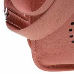 Hermes Peach Evelyne Togo III GM Bag For Women -Deals Hermes Store luxury women hermes used handbags p6517 009